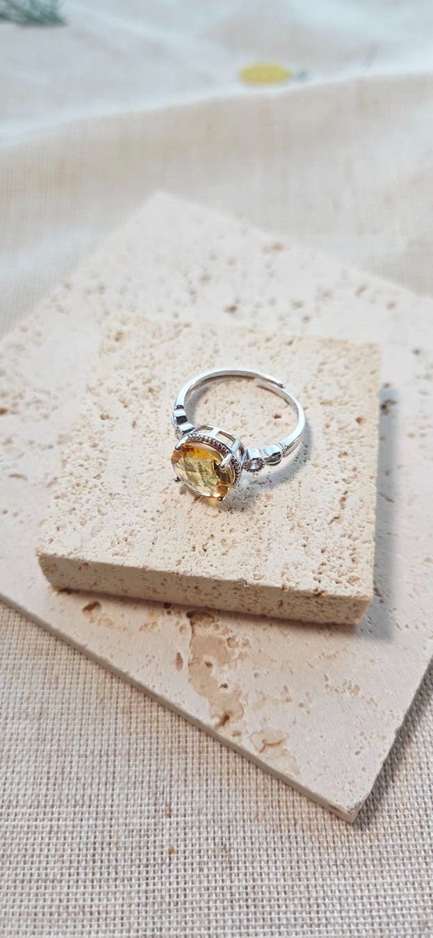 Anelli: NEW - S925 Citrine Ring (Adjustable) – Nuovo (secondo la descrizione) da Zürich venduto da cin_wcf6 3