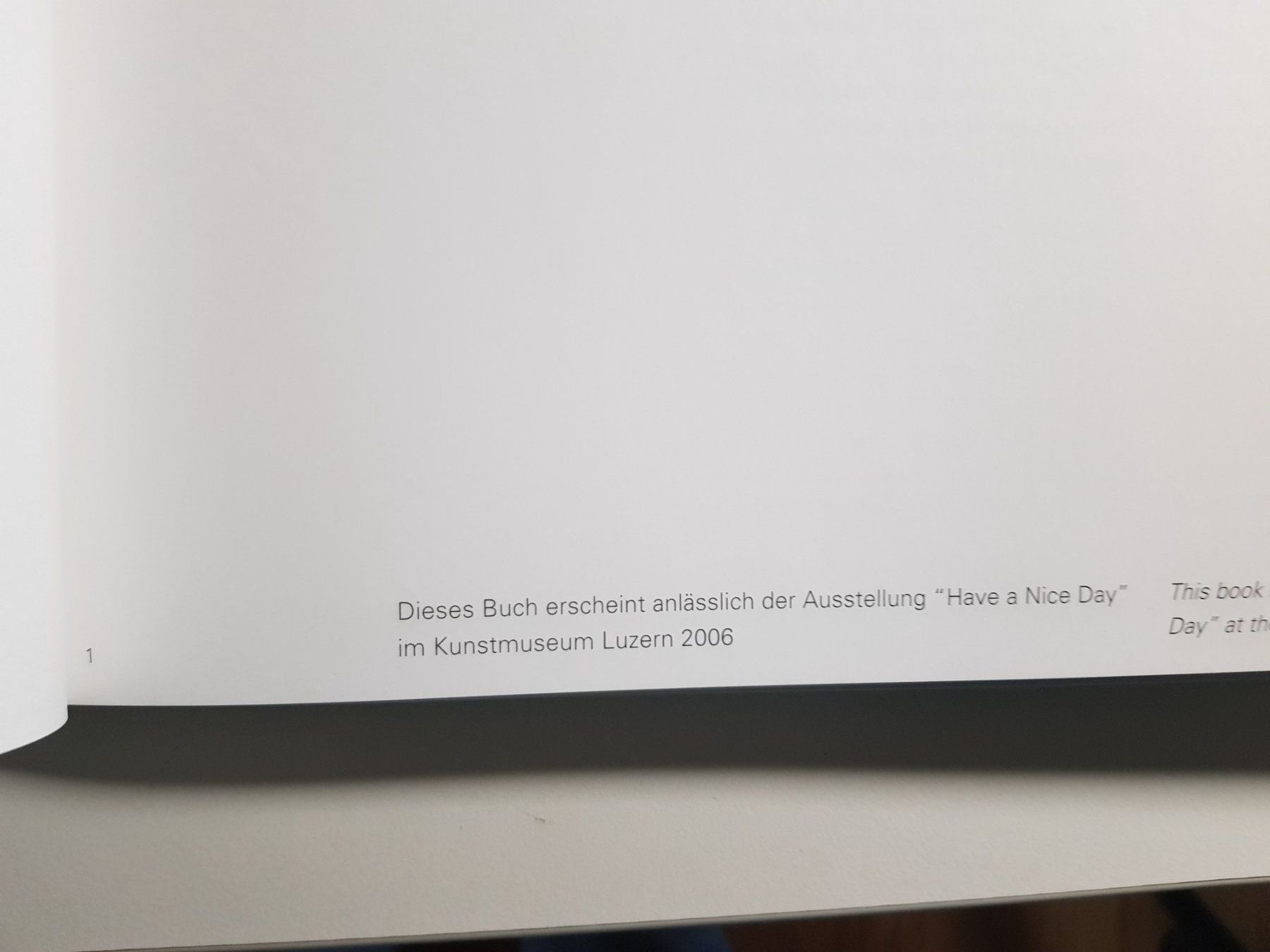 Libri: Buch: Werner Meier - Have a nice day - 2006 – Usato da Walterswil BE venduto da Lonitti 1