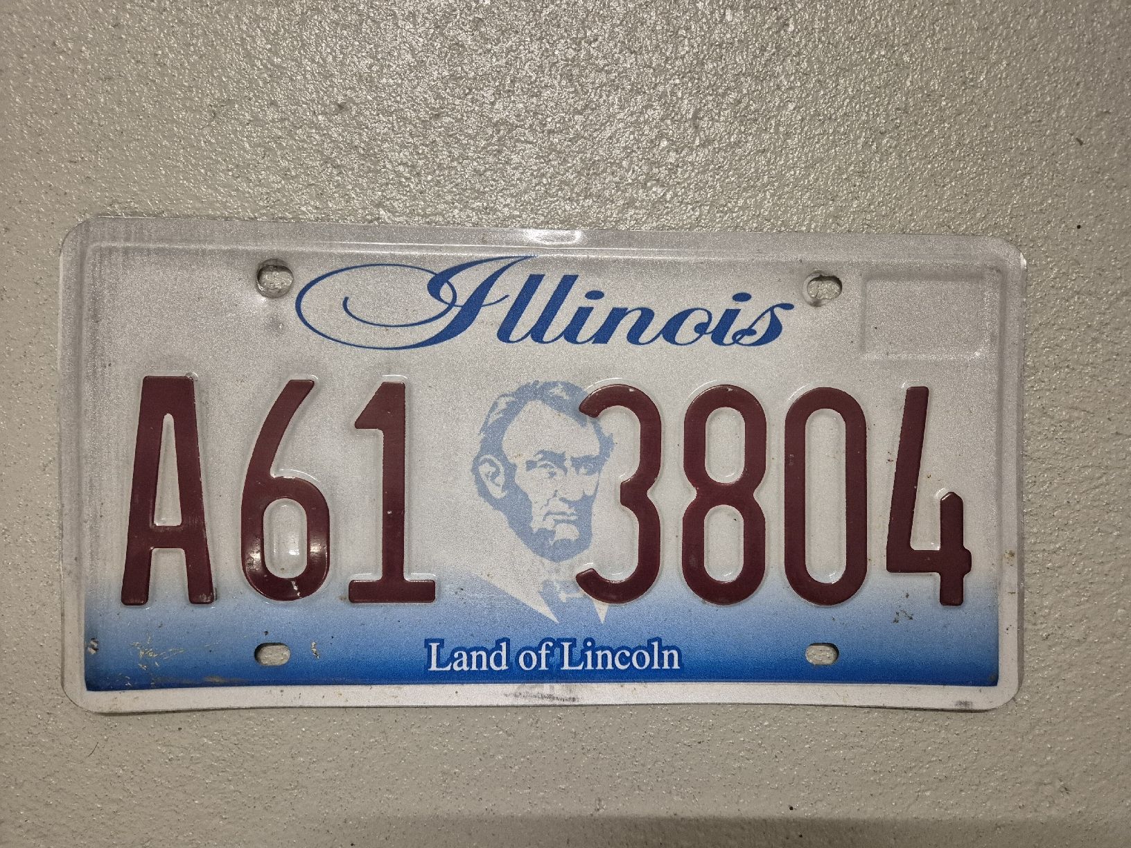Insegne: US-Kontrollschild Illinois – Usato da Lachen SZ venduto da bow_wdl9