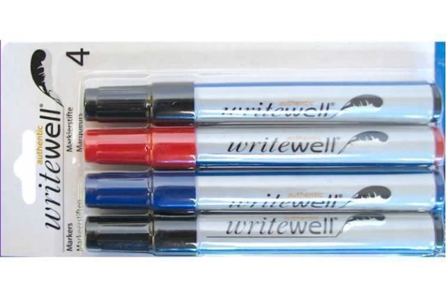 Stifte & Marker: Permanent-Marker  2 x 4er Pack, 3 Farben – Neu und originalverpackt aus Bülach von StoreInShop.com