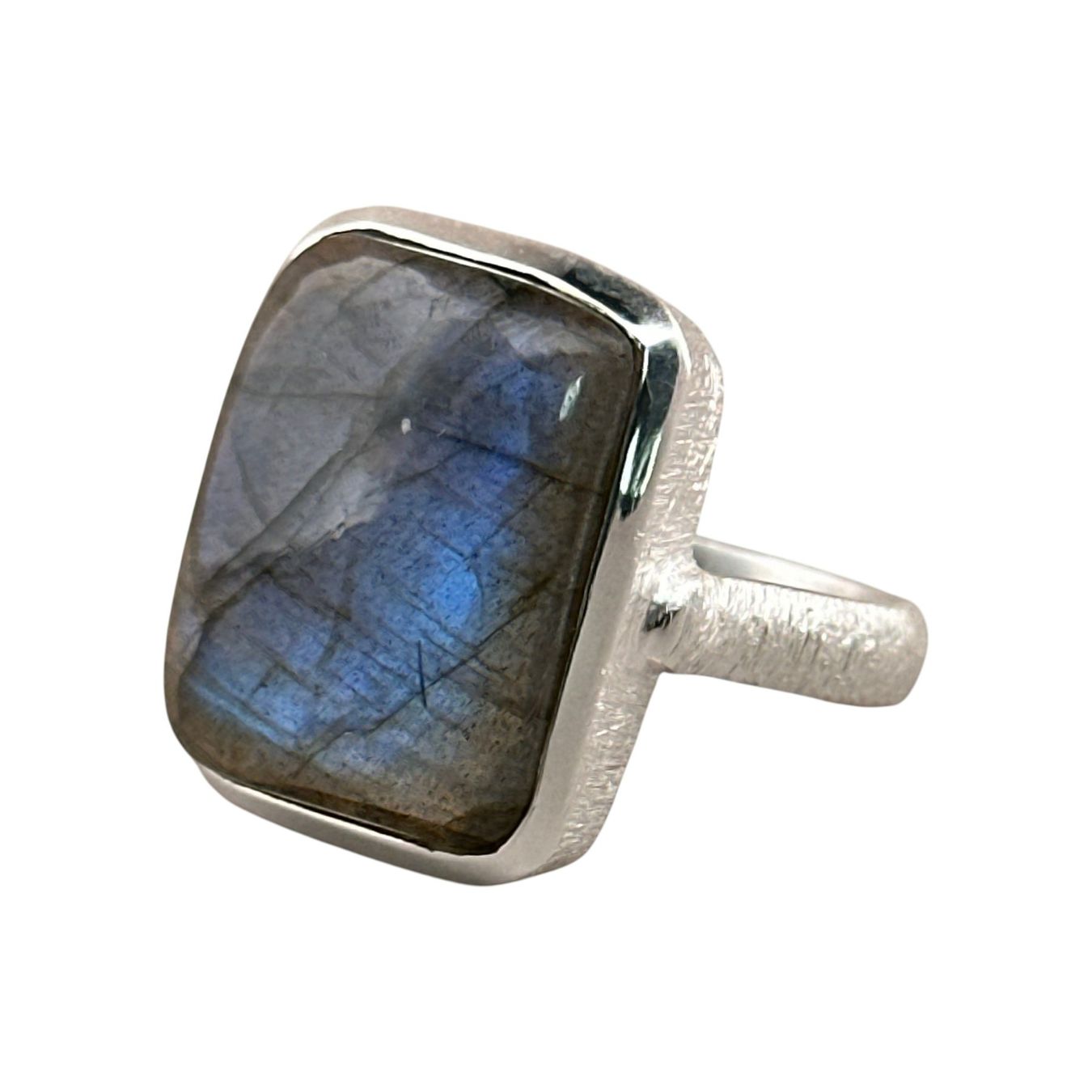 Olga Ribler Anelli: Unikate Silber Ring 925 mit Labradorit Grösse 61 – Nuovo (secondo la descrizione) da Luzern venduto da Schmuckoutlet 5