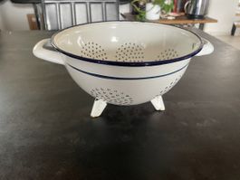 Passoire Vintage Métal Émaillé Ø 22cm