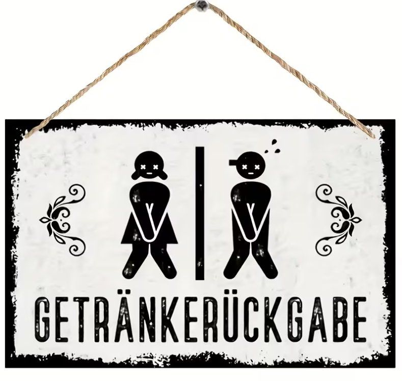 Insegne: Schild "Getränkerückgabe" – Nuovo e nell'imballaggio originale da Gerlafingen venduto da Tsuru