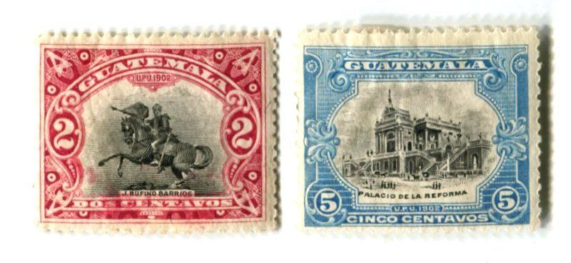 Tutti i francobolli: Briefmarken "Weltpostverein". Guatemala 1902 – Usato da Basel venduto da Butsch5