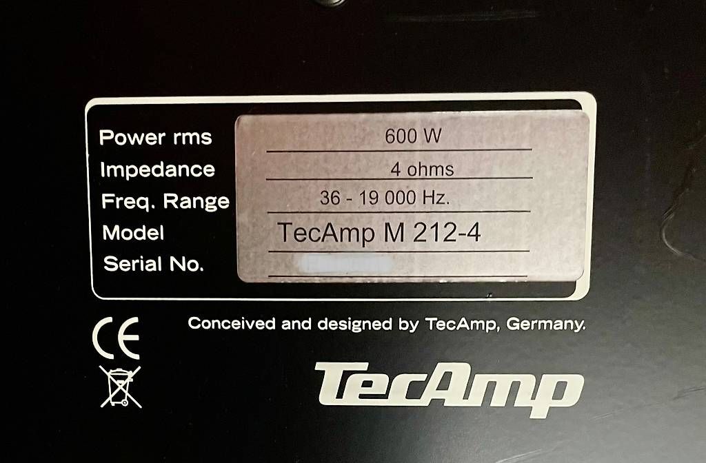 Casse acustiche: TecAmp Bass-Box M 212-4 – Usato da Horw venduto da Rbrun 2