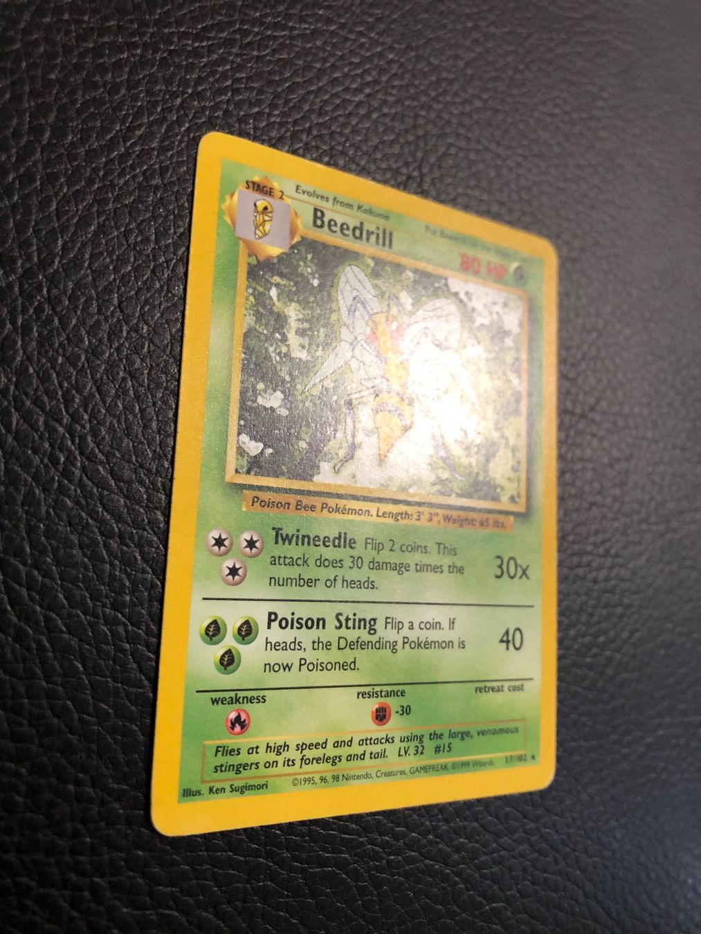 Pokémon Carte collezionabili: 1999 Base Set Beedrill rare 17/102 Ab 1 – Usato da Paradiso venduto da Pkmn10 1