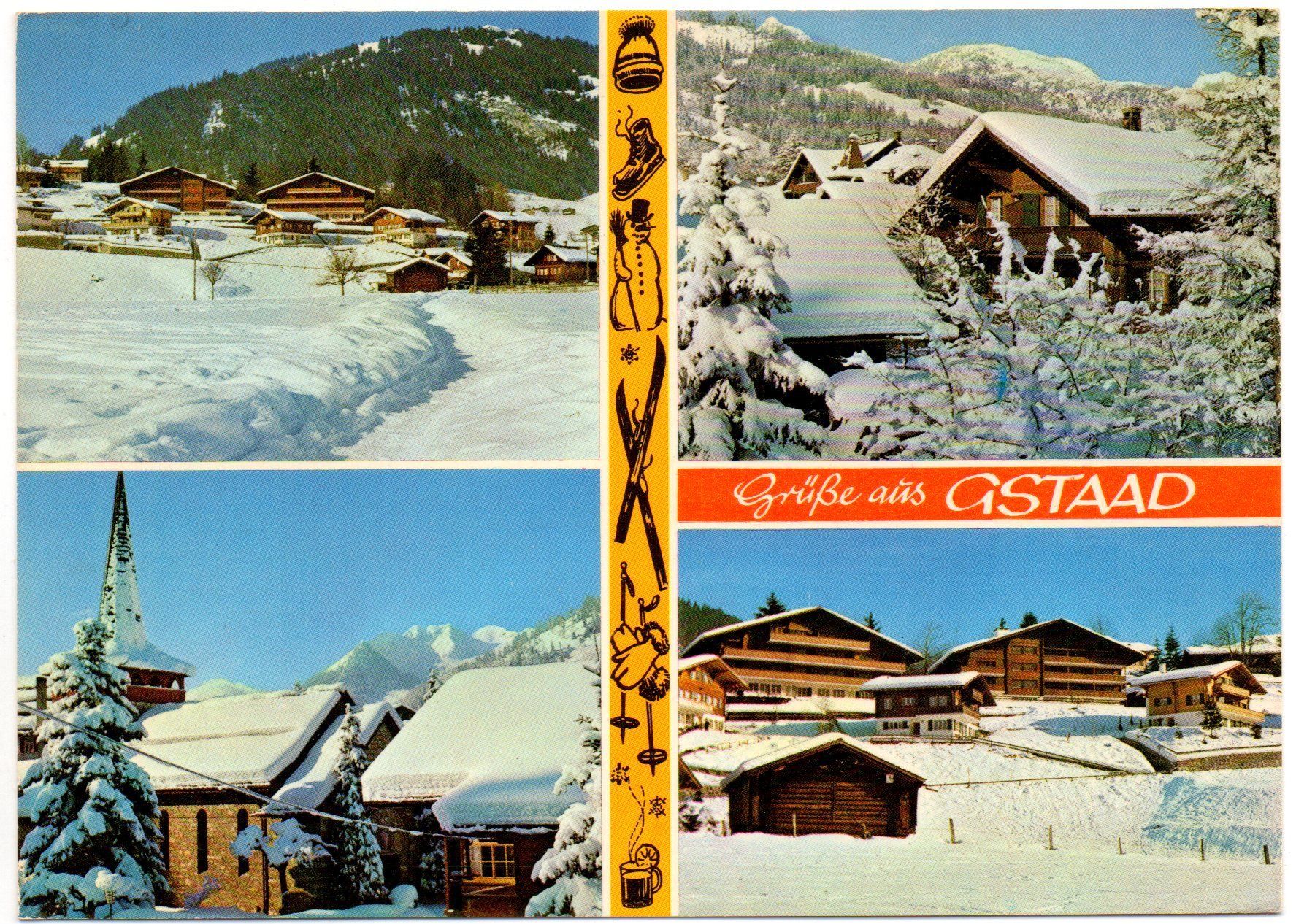Ansichtskarten: Grüsse aus GSTAAD – Gebraucht aus Jona von philajona