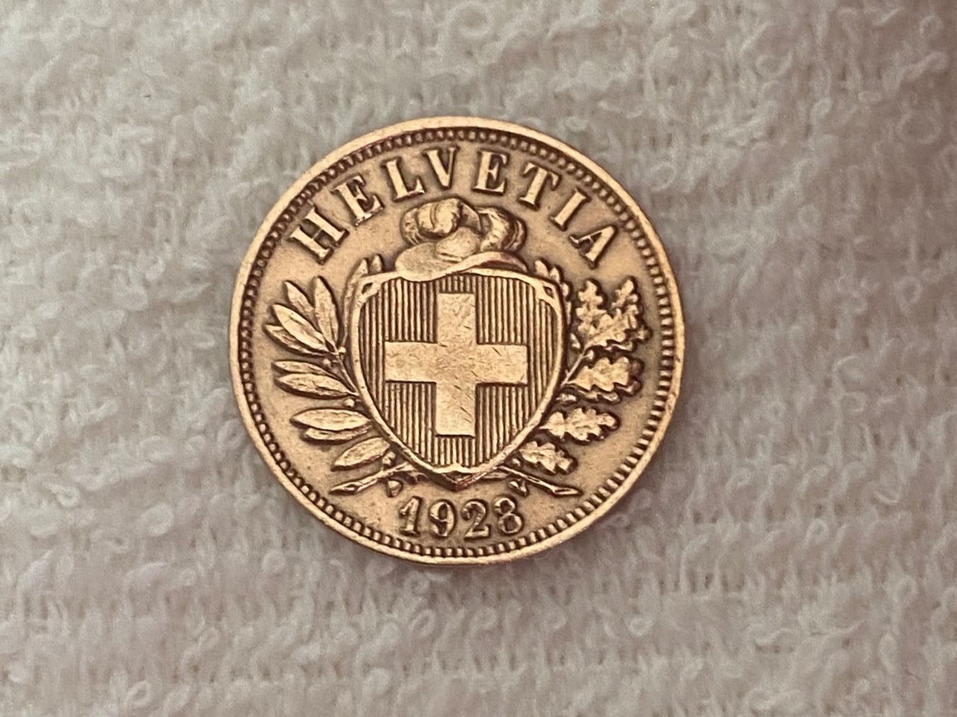 Tutti le monete: 2 centimes/rappen 1928 – Usato da Nyon venduto da Ilmi09