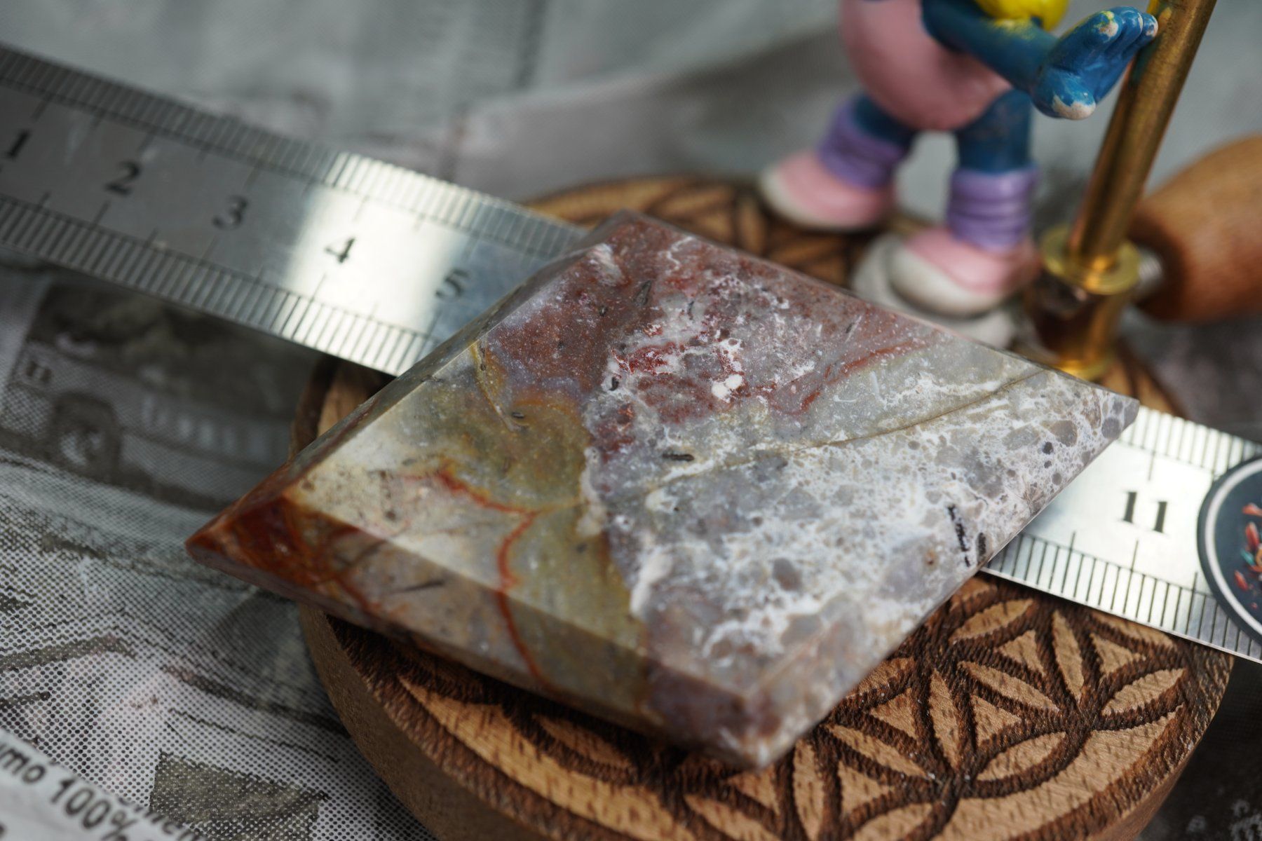 Minerali & Pietre curative: Crazy Lace   Achat  Triangel   ab  1.- – Nuovo e nell'imballaggio originale da Eschenbach SG venduto da topstone 2