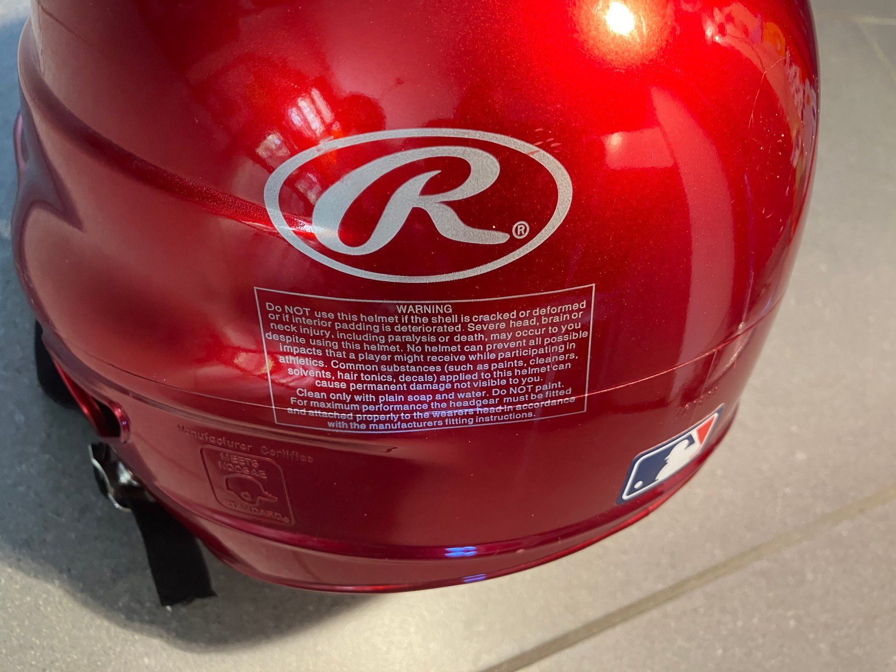 Caschi: Rawlings Baseballhelm Rot, One Size fits 6.5 bis 7.5 – Usato da Winznau venduto da gugi2009 8