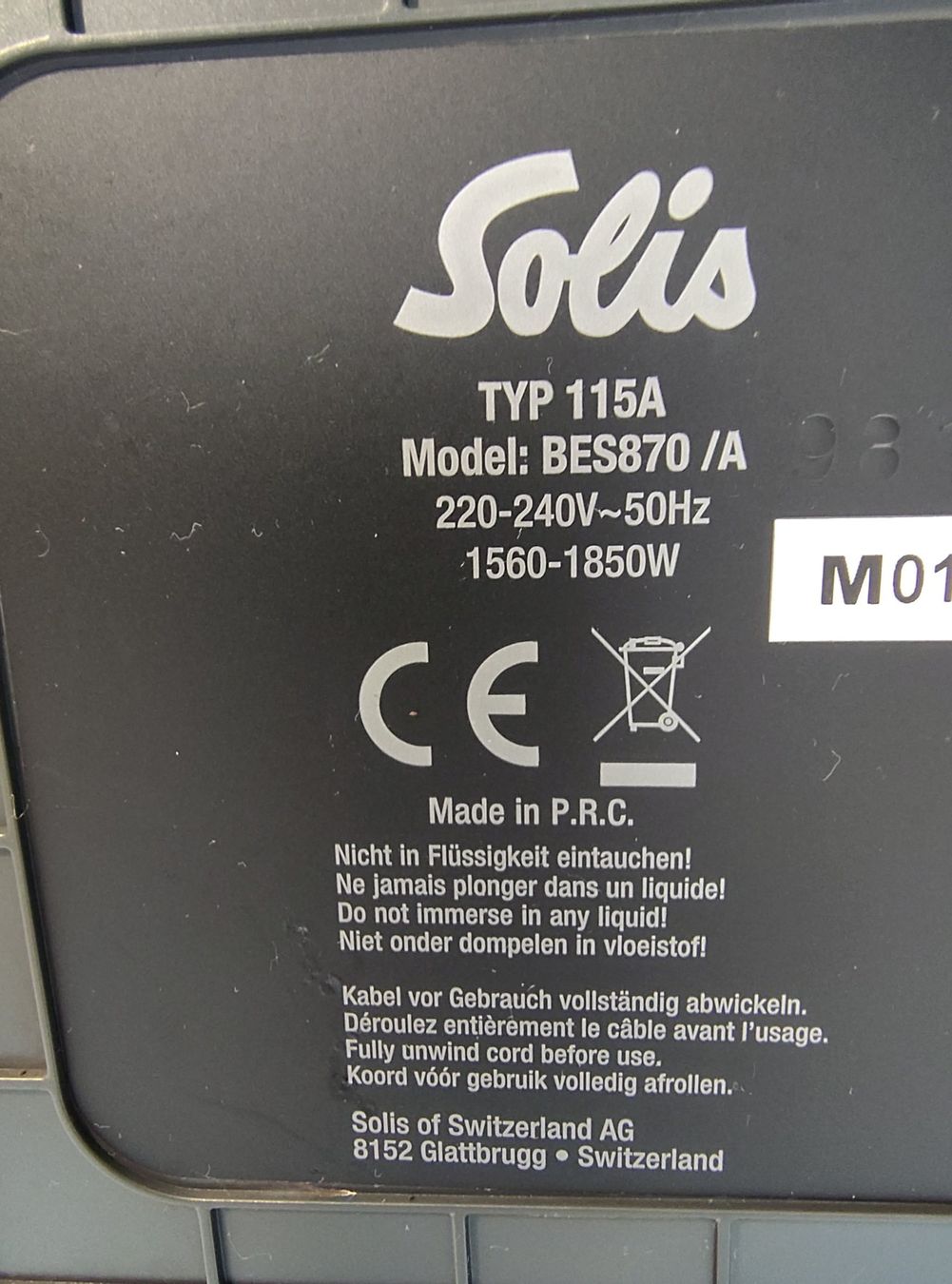 Solis Machines à café & Machines à expresso: Solis Grind & Infuse Pro Typ 115A – D'occasion à St. Gallen par fabian_schmid_88 1