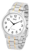 Q&Q by Citizen® Herrenuhr 41 mm Bicolor Weiss Edelstahl NEU