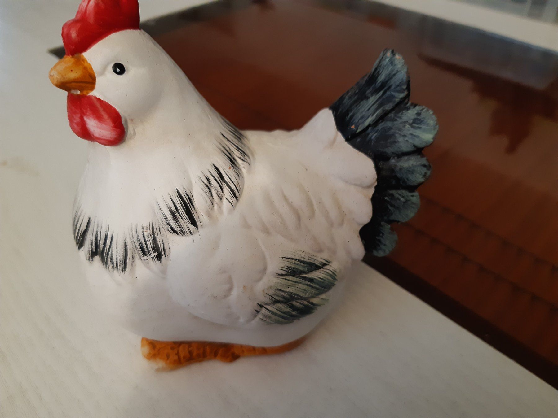 Figuren: Huhn aus Ton – Gebraucht aus Domat-Ems von nugipuff