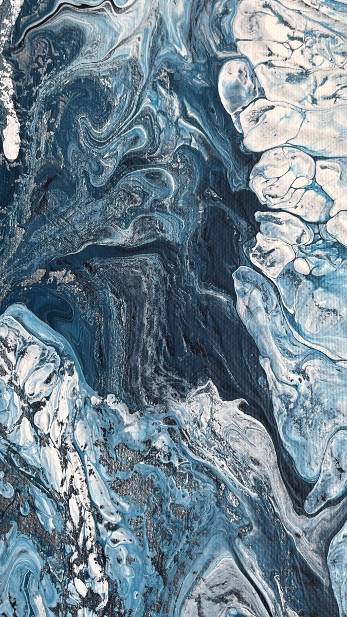 Dipinti: Abstraktes Acrylgemälde "Eisscholle" 20x50cm Original – Nuovo (secondo la descrizione) da Hochdorf venduto da Jasminurschel 4
