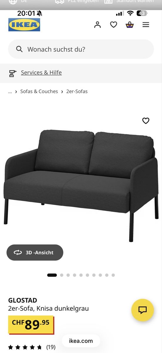 Ikea Divani: 2er Sofa praktisch neu – Nuovo (secondo la descrizione) da Embrach venduto da Destiny26 3