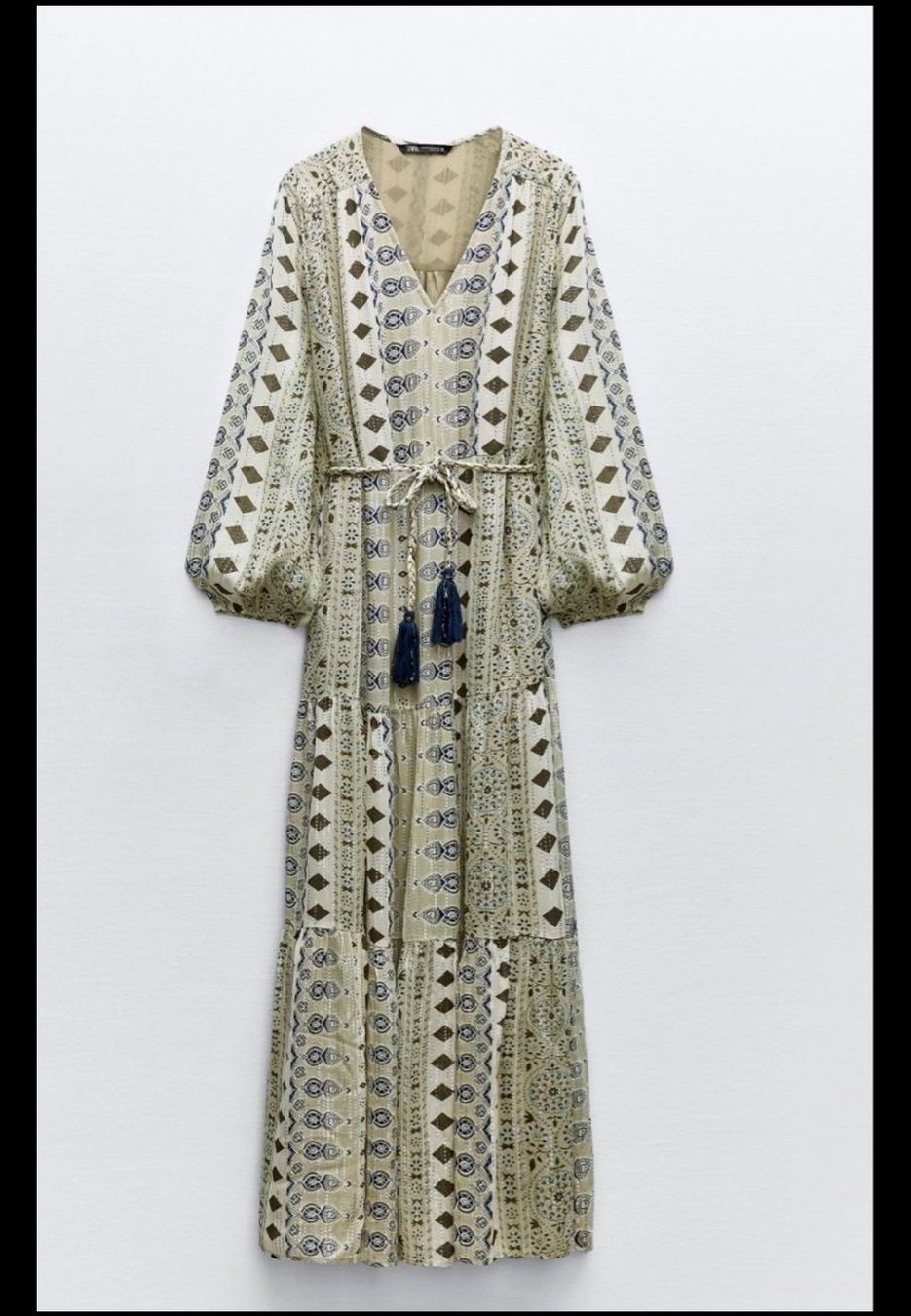 Zara Vestiti: ZARA Boho Metallic Maxi Kleid Chiffon S – Usato da Courroux venduto da lan_5f9f 1