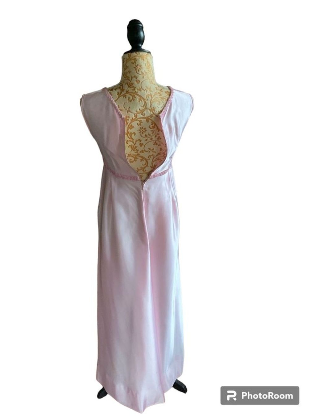 Kleider: VINTAGE Rosè Satin Maxi-/Abendkleid Gr.36 – Neu (gemäss Beschreibung) aus Champlan von acr_kkd5 2