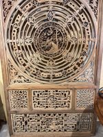 panneau sculpté chinois Largeur 100cm Hauteur 158 cm P 3 cm