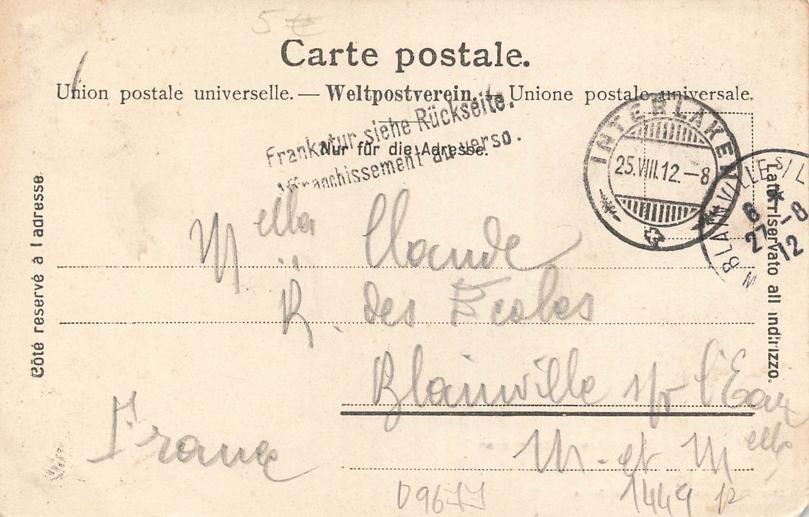 Cartoline postali: Interlaken BE Höhenstrasse – Usato da Biasca venduto da Blenio71 1
