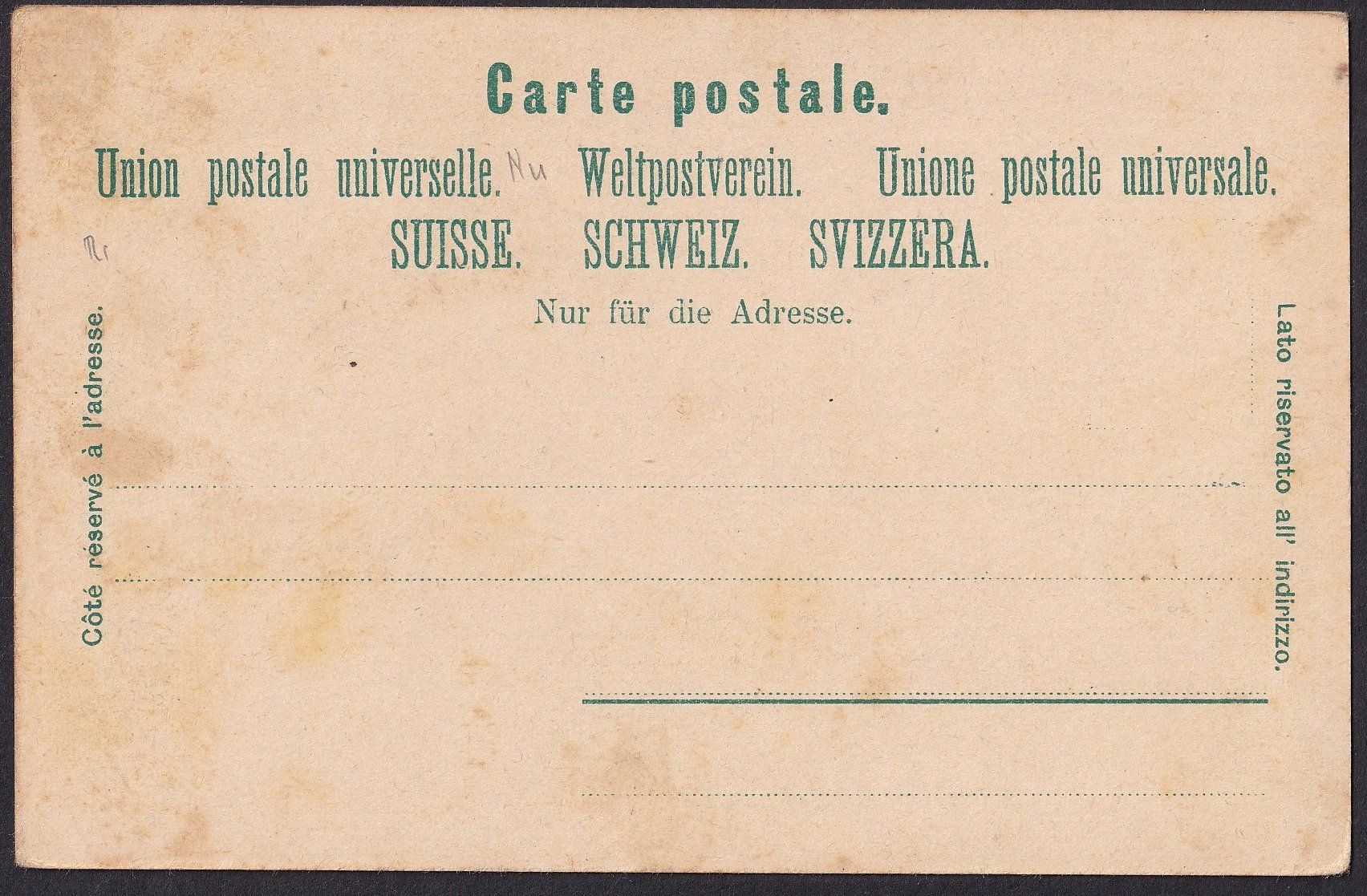Ansichtskarten: Kaisten farbige Lithografie 4 Bilder – Gebraucht aus Olten von clotaldi 1
