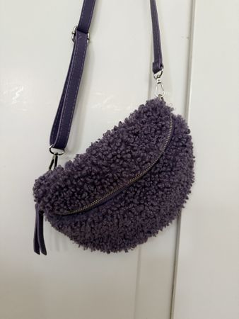 Handbag Fanny bag in Teddy purple NEW, never used