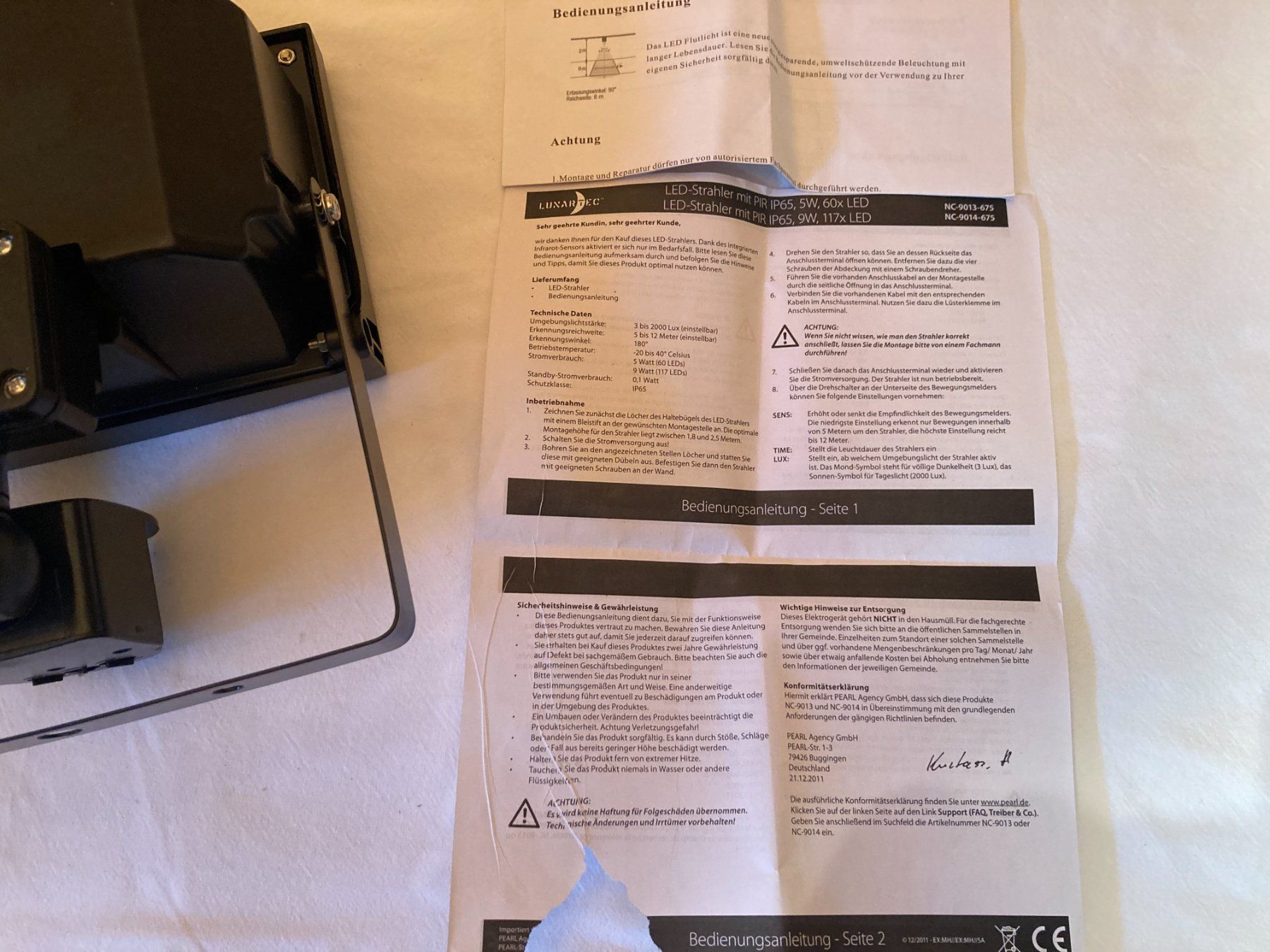 Lampade: Licht- Strahler mit Bewegungssensor – Usato da Jegenstorf venduto da Mm2448 4