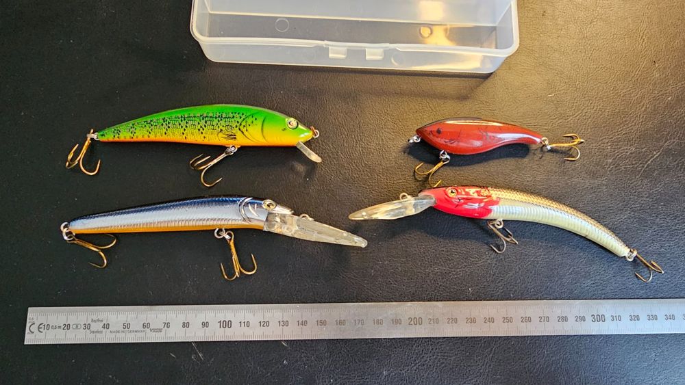 Angelkder Wobbler Set 4 Stck in passenden Bxli Nr.4 (Gebraucht) in  Abtwil SG fr CHF 20  mit Lieferung auf Ricardo kaufen