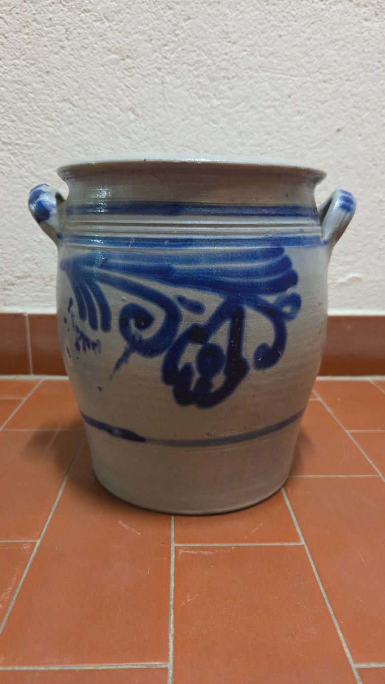Vasi & Recipienti: Pot Grès ancien bleu cobalt (Westerwald) – Usato da Corseaux venduto da 4CAHUETE 4