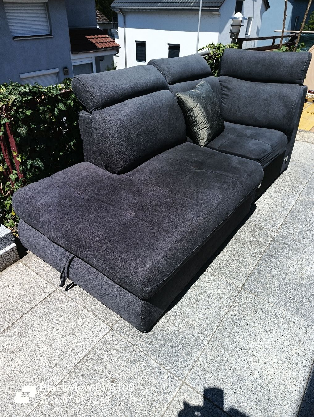 Sofas: Ecksofa grau mit Schlaffunktion guter Zustand – Gebraucht aus Schinznach Bad von Maschinist02 6