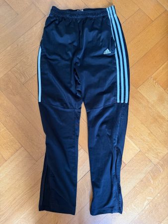 adidas Trainerhose Schwarz Gr. 164 (13-14Y) mit Reissverschl