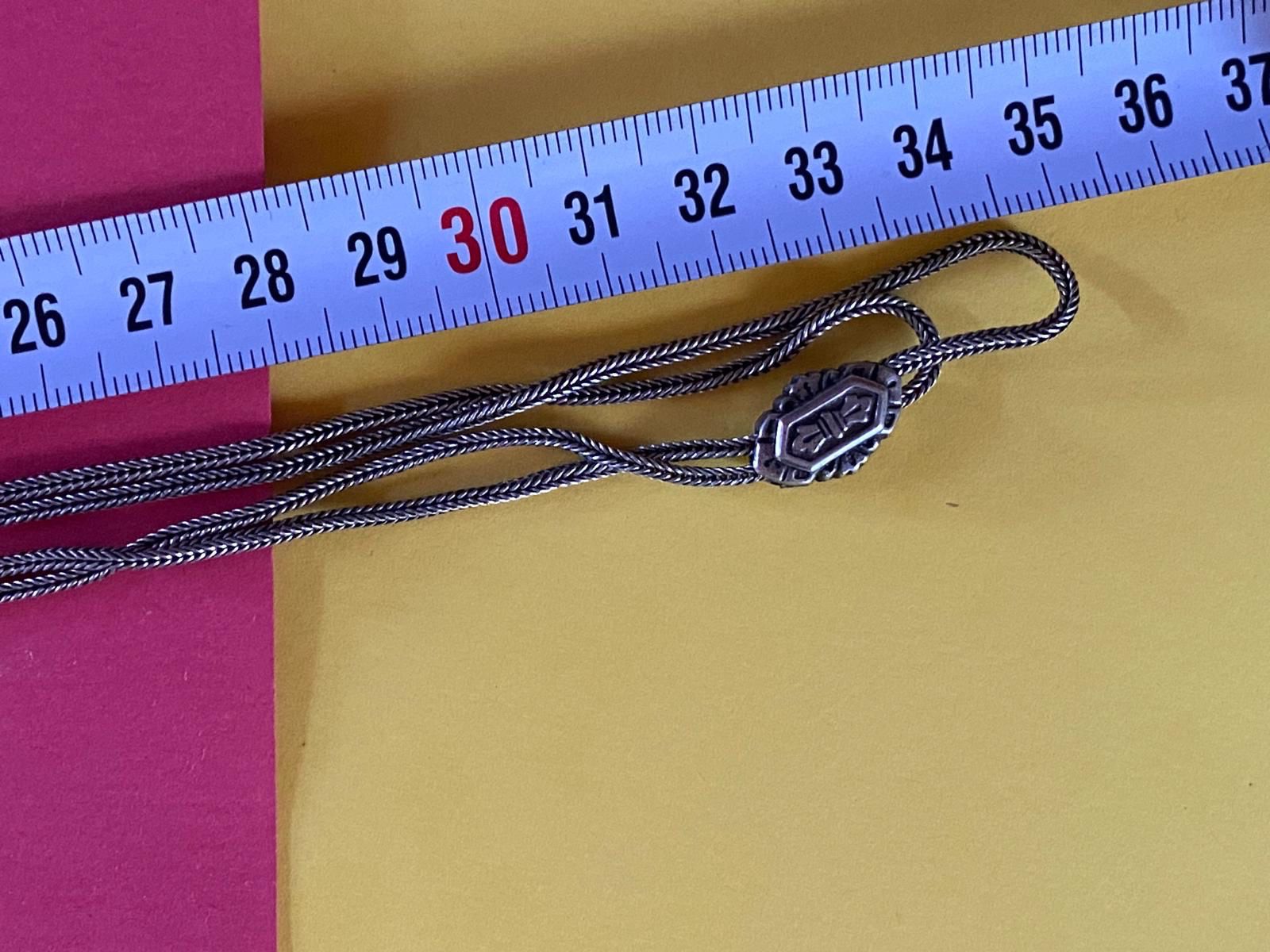 Catenine: Vintage Halskette, Silberlook - 70cm doppelt – Usato da Laufen venduto da belleskulptur 7