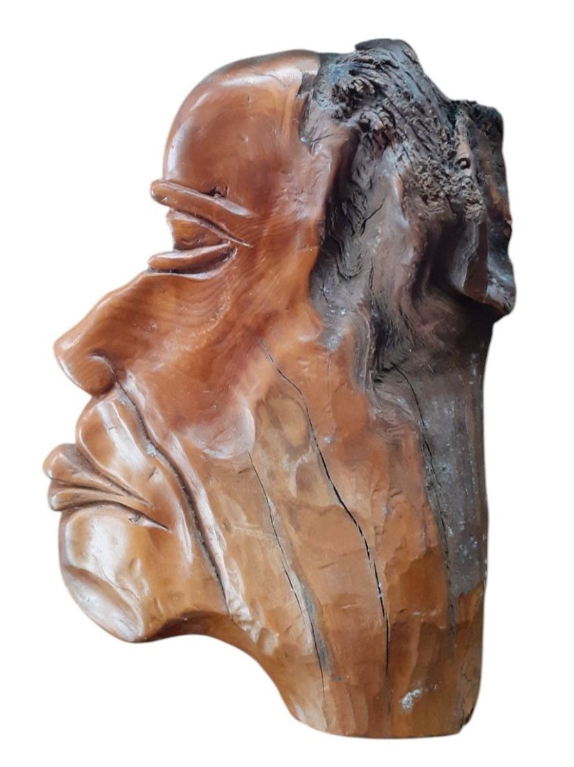 Sculture & Statue: Skulptur Kopf geschnitzt – Usato da Mörschwil venduto da antiksalon 1