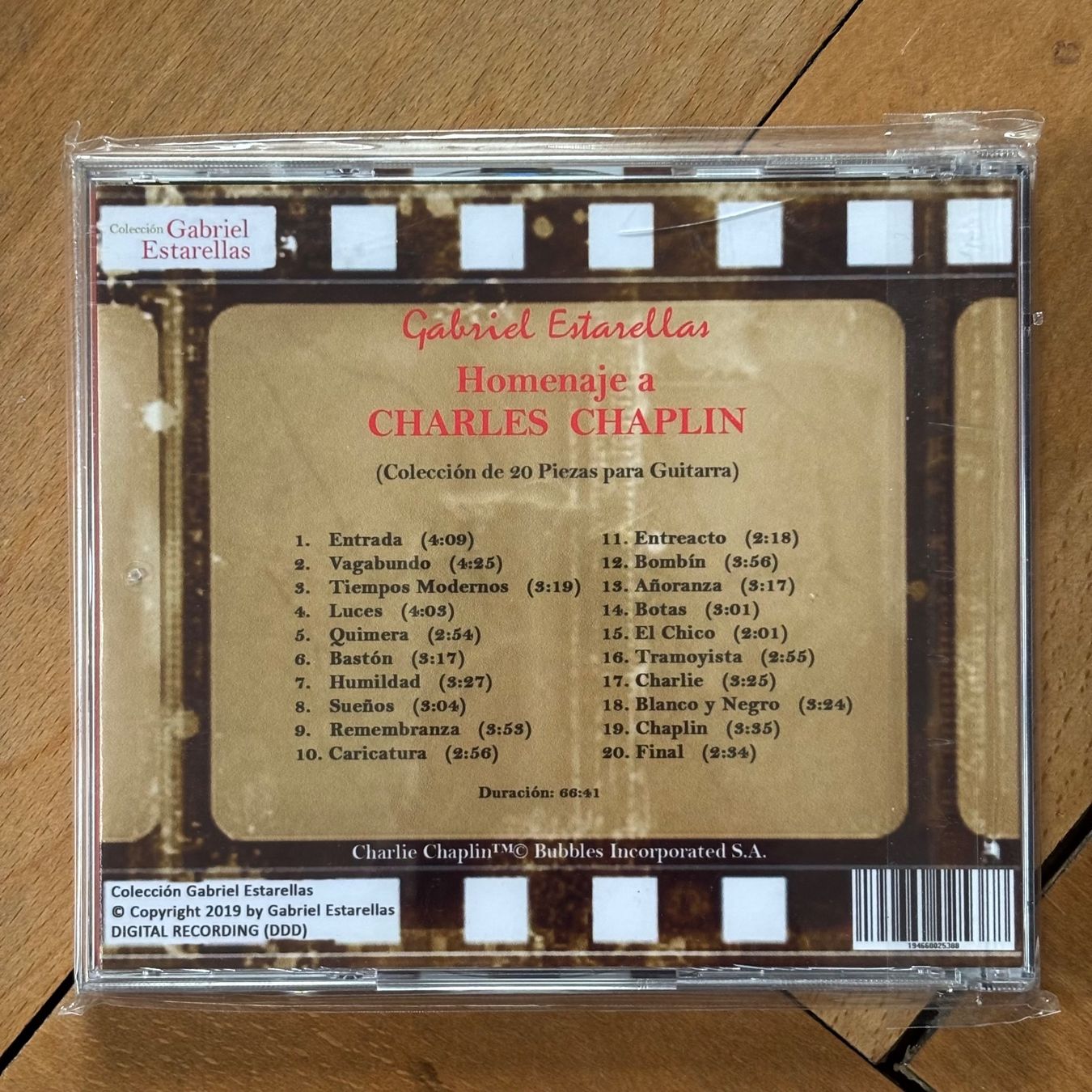 CDs: Gabriel Estarellas: Homenaje a Charles Chaplin – Neuf avec emballage d'origine à Stans par Abukadnezar 1