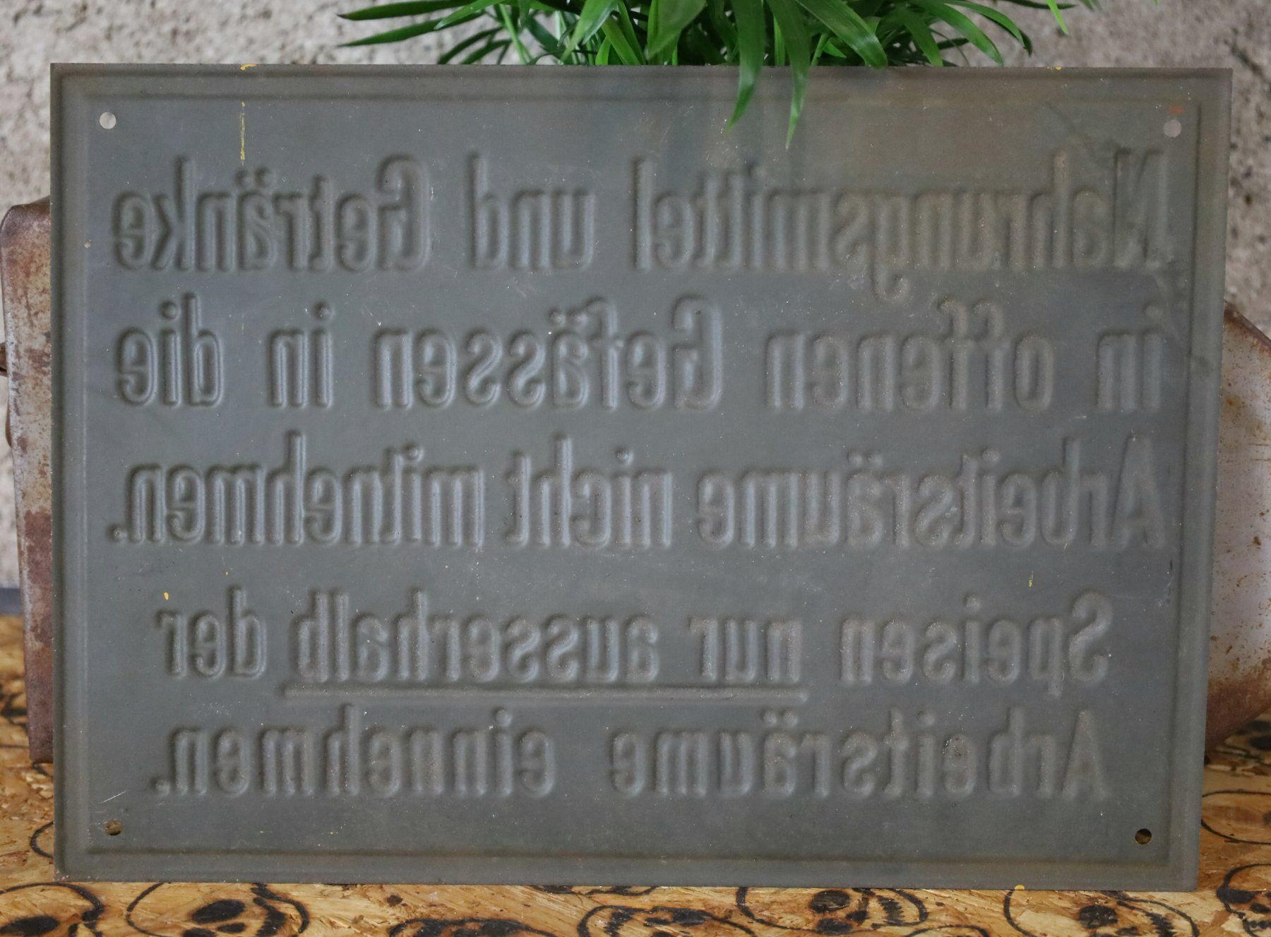 Schilder: Blechschild "Nahrungsmittel & Getränke" – Gebraucht aus Birrwil von brandschatz_birrwil 3