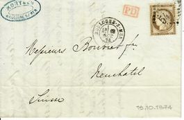 Brief, Frankreich 1874