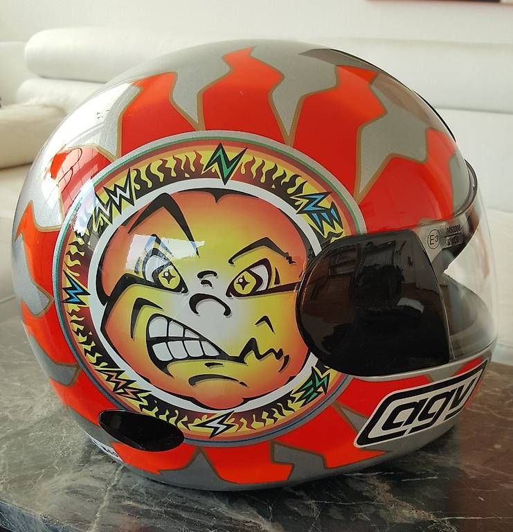 Helme & Visiere: Motorradhelm Valentino Rossi "Sun & Moon" 1995 – Gebraucht aus Effretikon von summerday0859 1