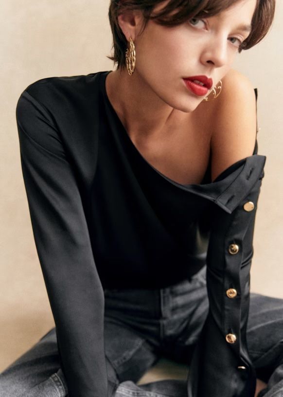 Sezane Camicette: Sézane Bluse blouse Gr. 36 – Nuovo e nell'imballaggio originale da Genève venduto da sunandwind