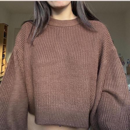 Brauner Strickpullover Oversize Look Pullover Zara H&M cos