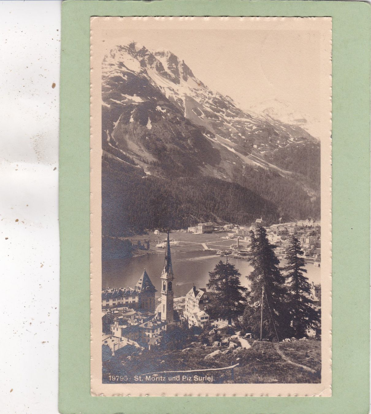 Cartoline postali: St. Moritz und Piz Surlej 1913 – Usato da Herisau venduto da Lisegrat2008