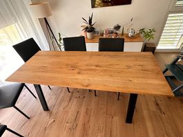 Table à manger en chêne massif  200 × 81 cm