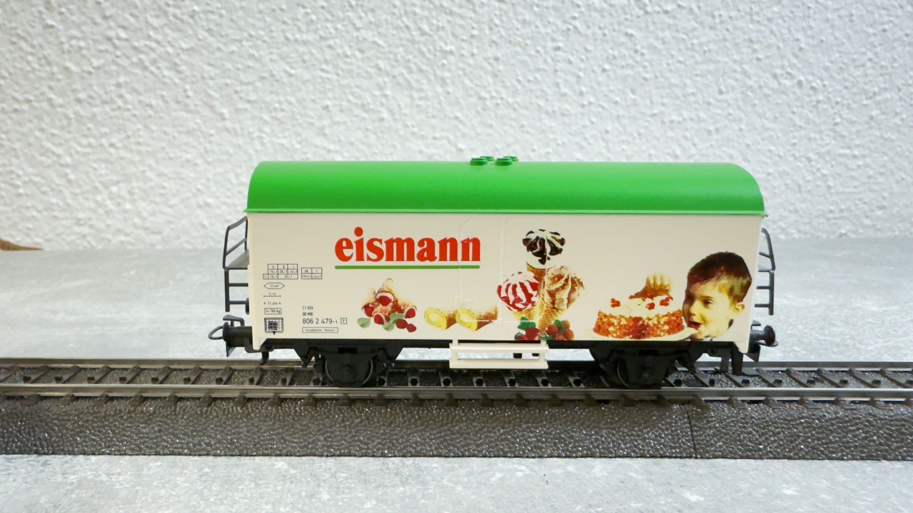Märklin Modellini di ferrovie: Märklin Eismann Güterwagen H0 / AC – Usato da Windlach venduto da Kelebra 2
