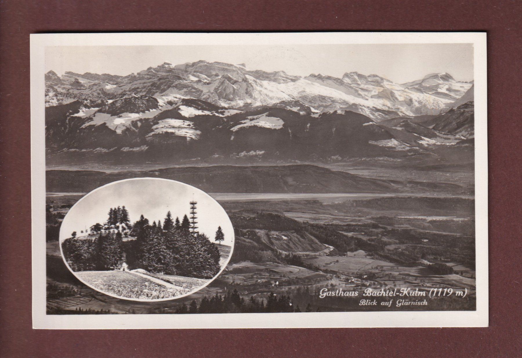 Cartoline postali: Gasthaus BACHTEL-KULM – Usato da Pully venduto da nicecards