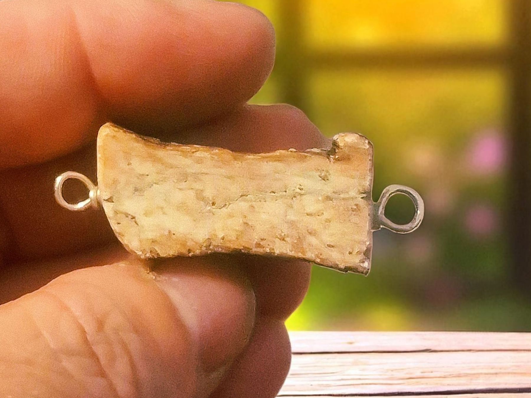 Ciondoli: Anhänger Schweizer rosa Alabaster – Nuovo e nell'imballaggio originale da Aarau venduto da Schmuckhoehle_MD 3