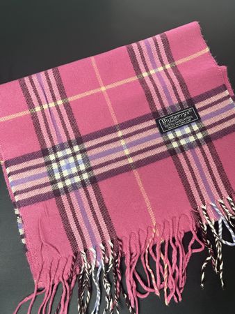 Écharpe Burberry rose en laine