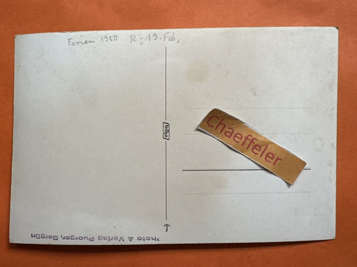 Cartoline postali: 1950 Bergün – Usato da Zürich venduto da Chaeffeler 1