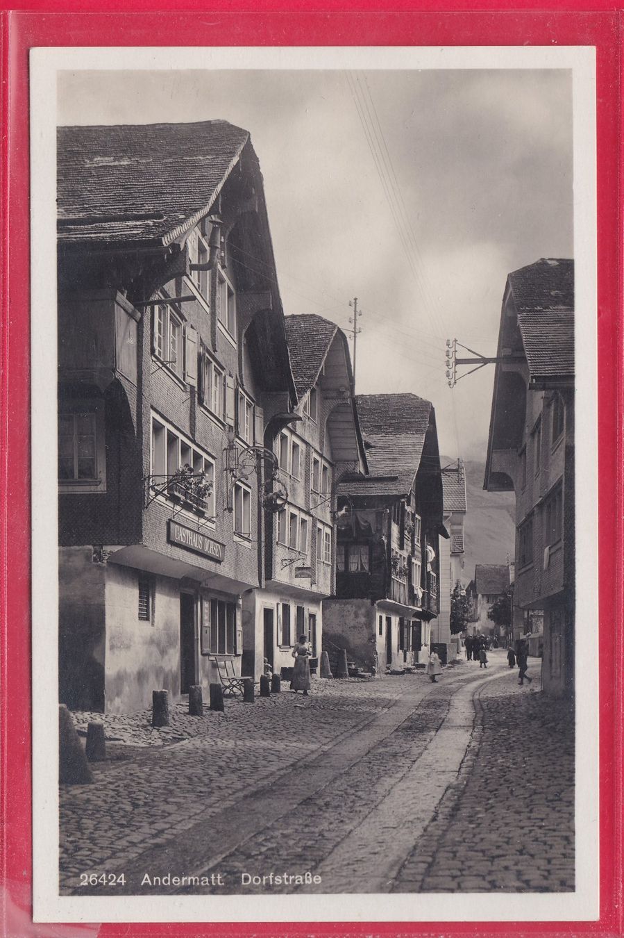Cartes postales: ANDERMATT, DORFSTRASSE – D'occasion à Oberrieden par Gebirgsstelze