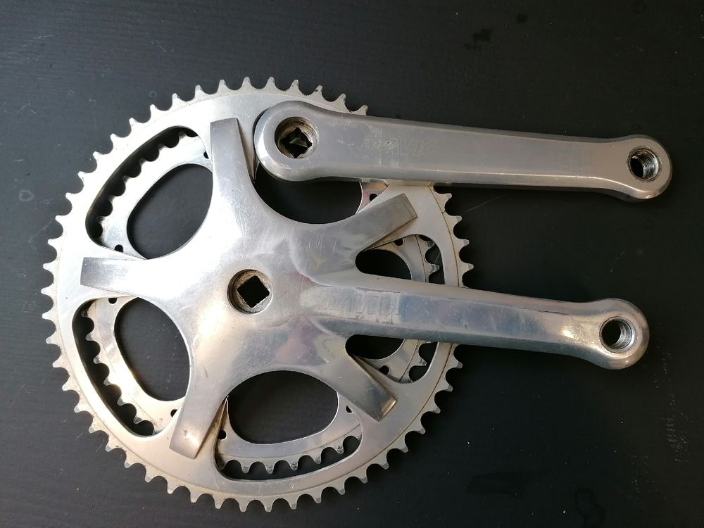 Pédalier Mavic Starfish 631 - 170mm 52/42, Finition Miroir, Aluminium, Occasion