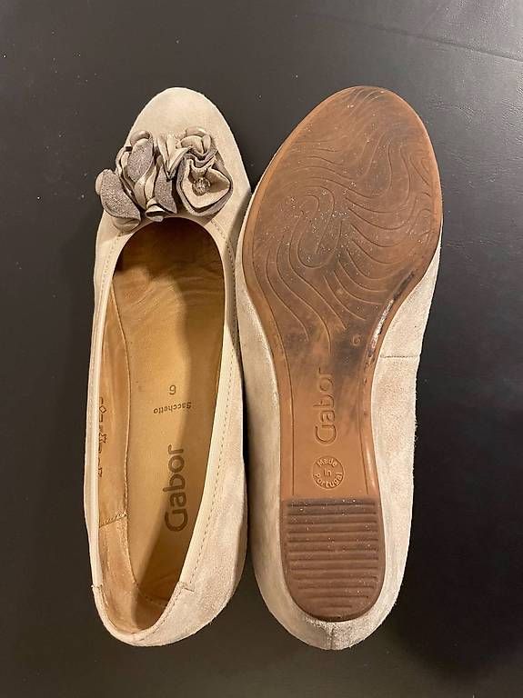 Scarpe da donna: Ballerines compensées daim beige Gabor T39 – Usato da Ecublens VD venduto da r0c_872m 2