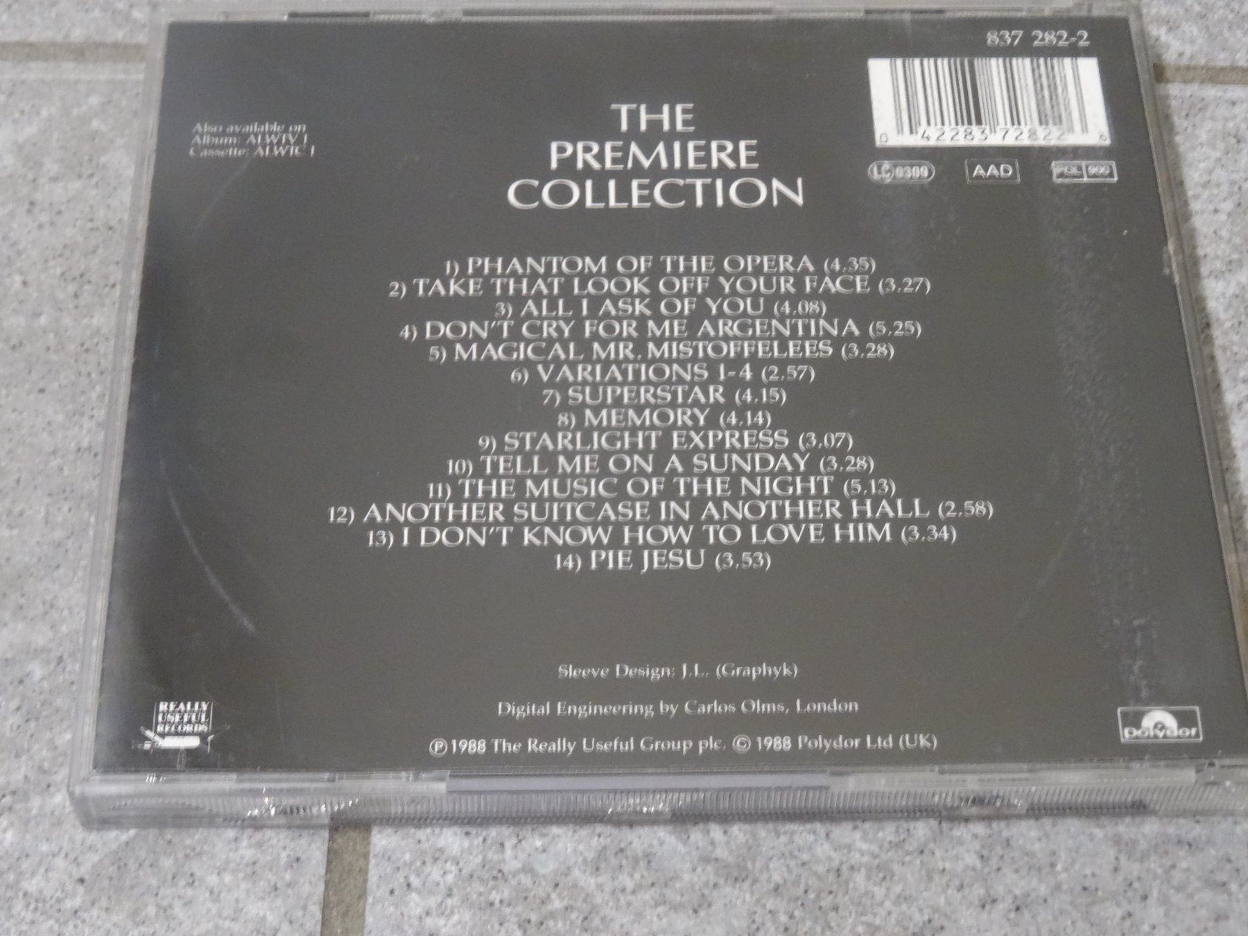 CD: Andrew Lloyd Webber - The Premiere Collection CD – Usato da Olten venduto da Disc-Ausverkauf 1