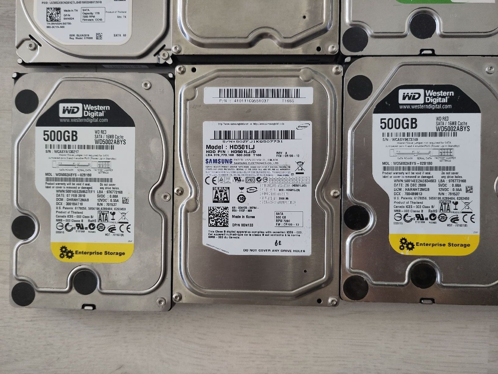 Harddisks: 21x 3.5" HDD 0.5TB - 4TB – Defekt aus Sargans von sve_hjs5 7
